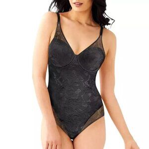 Bali Full Body Shaper Shapewear Padded Bra Black Lace DF6552 NWT 38C 40DD 34DD